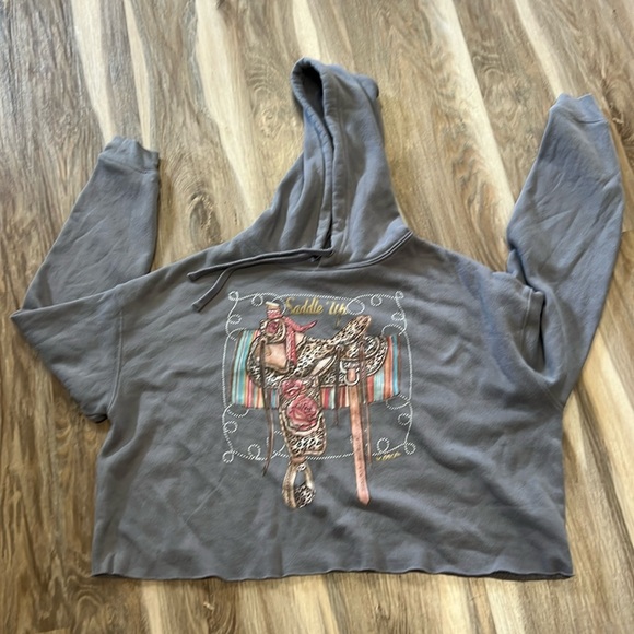 Xoxo cropped large sweatshirt - Picture 1 of 3